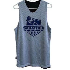 Saratoga Battle Basketball Reversible Tank Mesh Practice Jersey Unisex Small